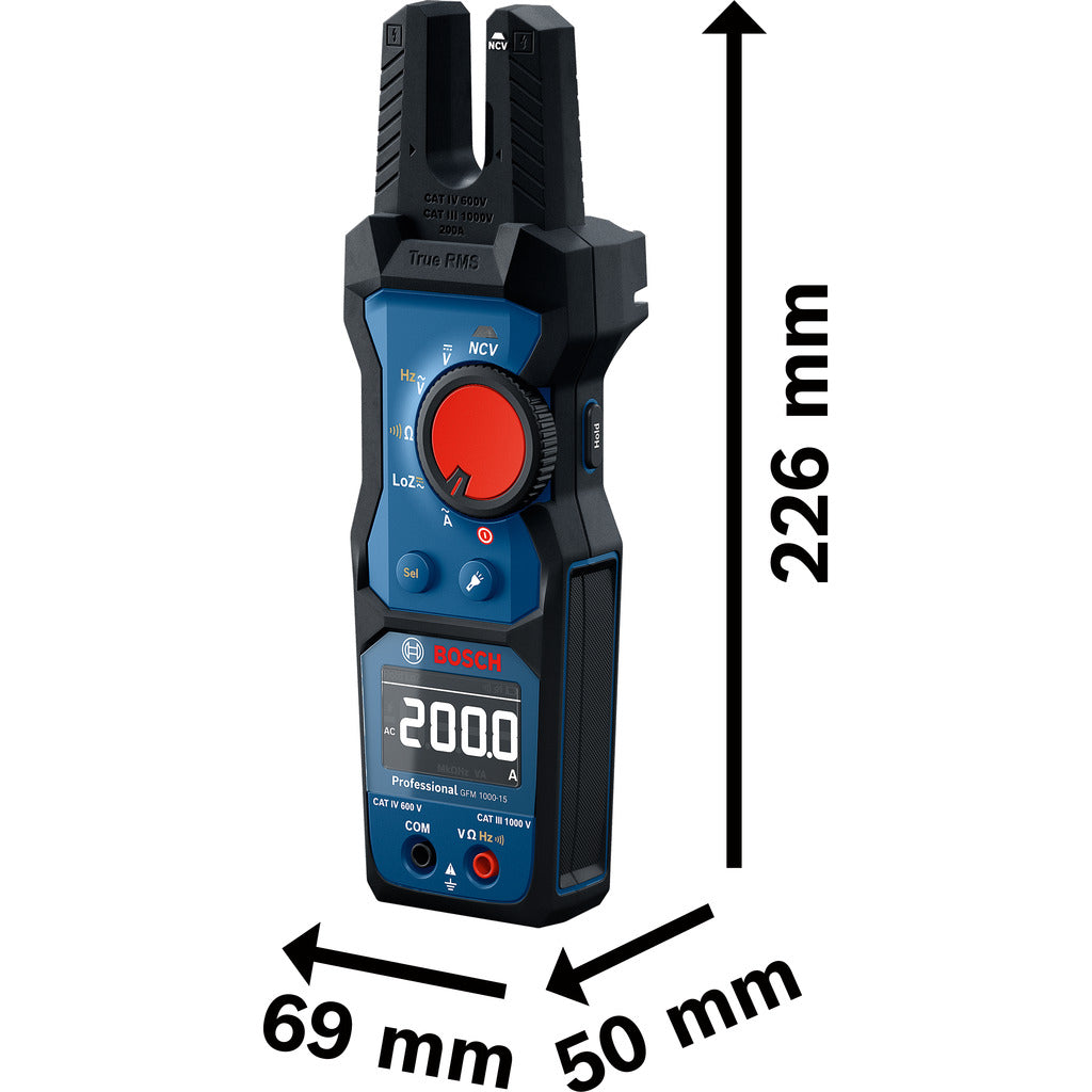 Pinza amperometrica a forcella GFM1000-15 + MH1