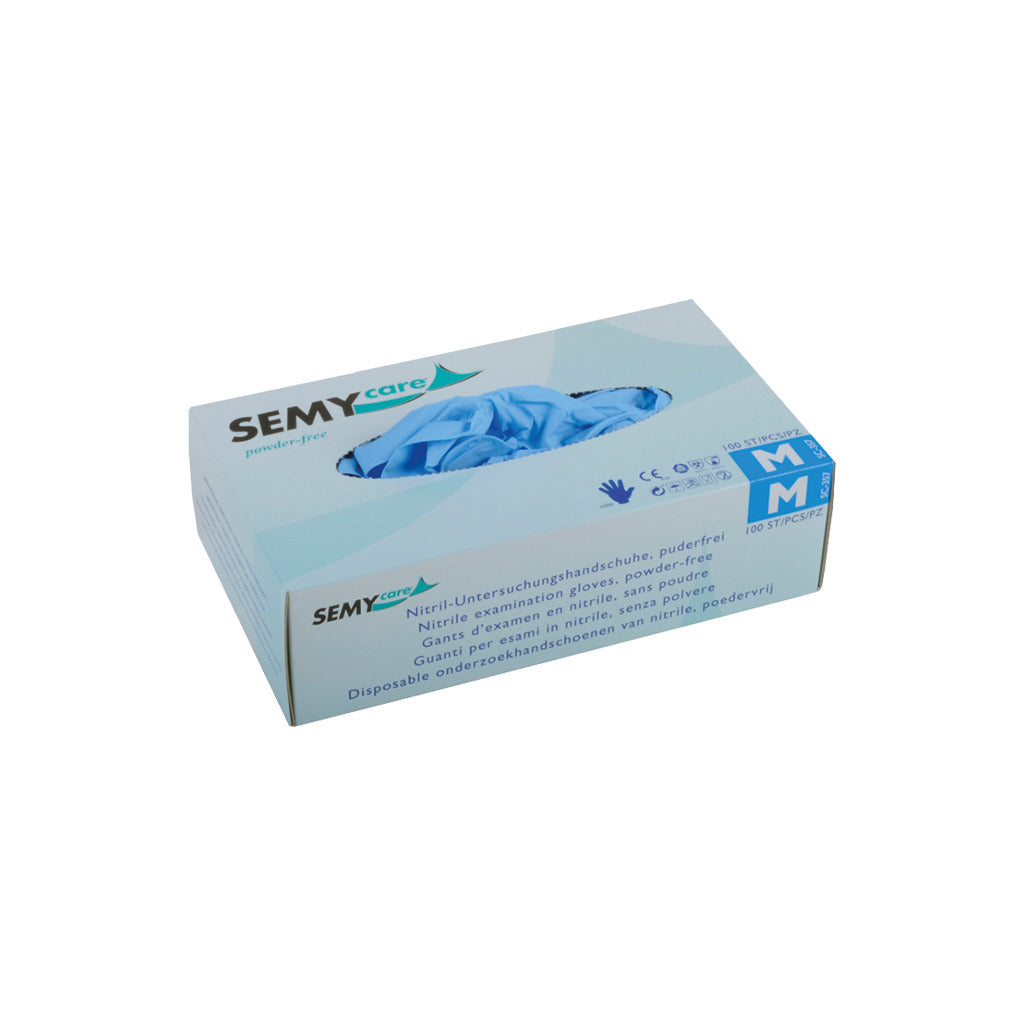 Einmalhandschuh Nitril SEMYcare ungepudert blau