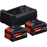 Battery starter set 2x EXBA18V-55 + GAL12V/18V-80
