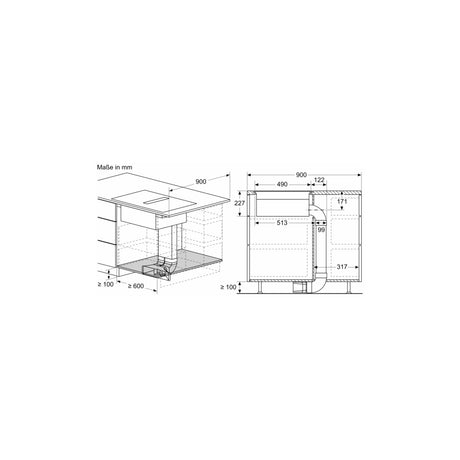 Kochfeld inductionAir Plus iQ700 EX801LX67E