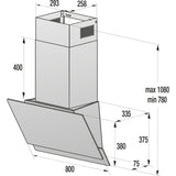 Kamin-Dunstabzugshaube G400 WHI849EB