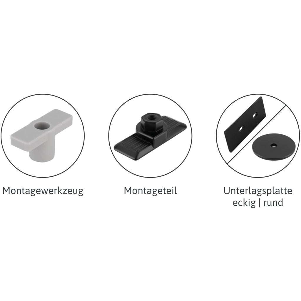 PANEOFIX Haken schwarz matt 2er-Set