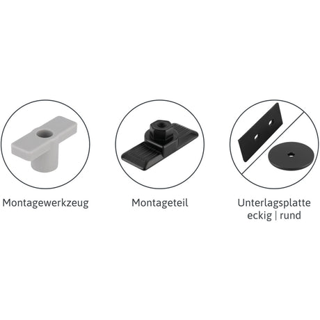 PANEOFIX Haken Adite schwarz matt 2er-Set