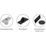 PANEOFIX Regalträger schwarz matt 2er-Set