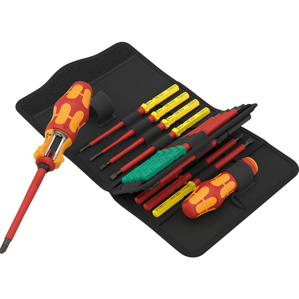 Ratschenschraubendreher-Set Kraftform Kompakt VDE 17 RA 1 / 17-teilig