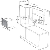 Einbau-Mikrowelle mit Grill BM201SG3BG