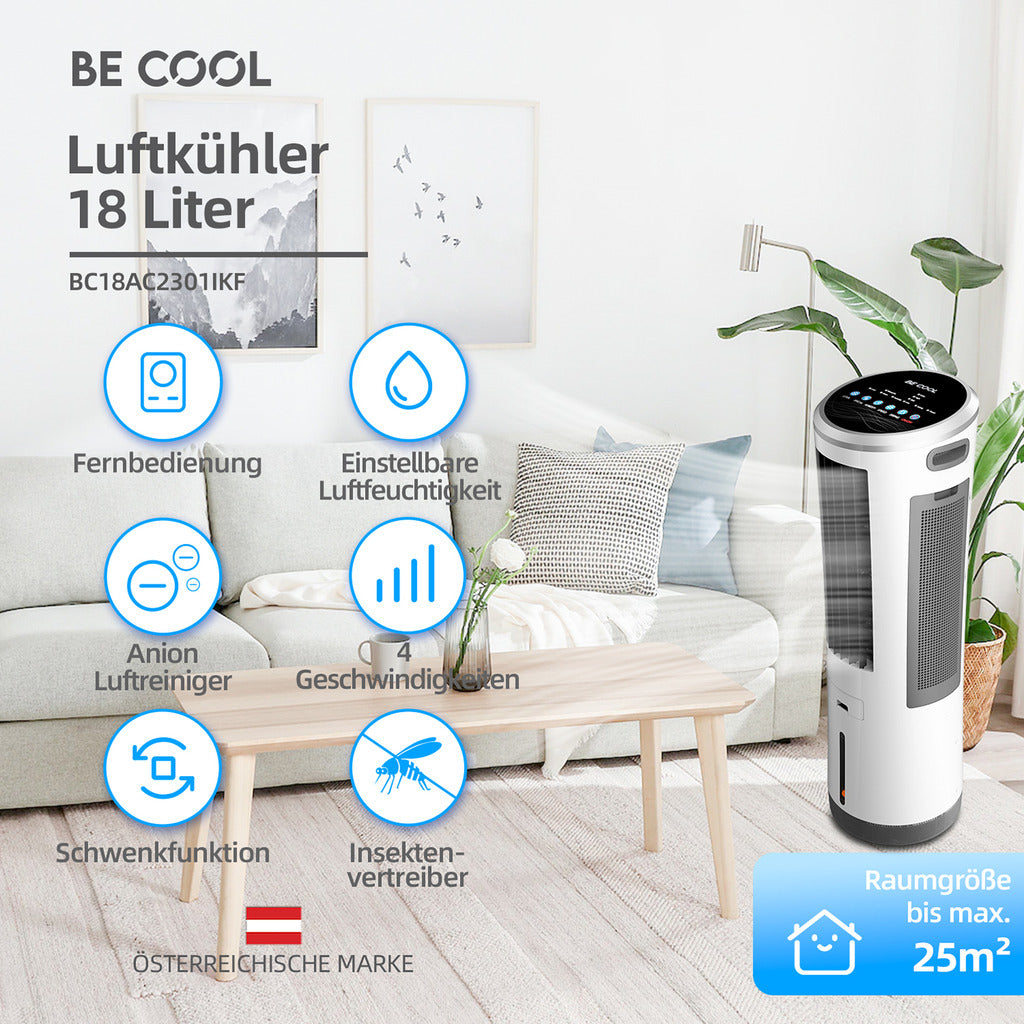 BE COOL Luftkühler mit Wassertank