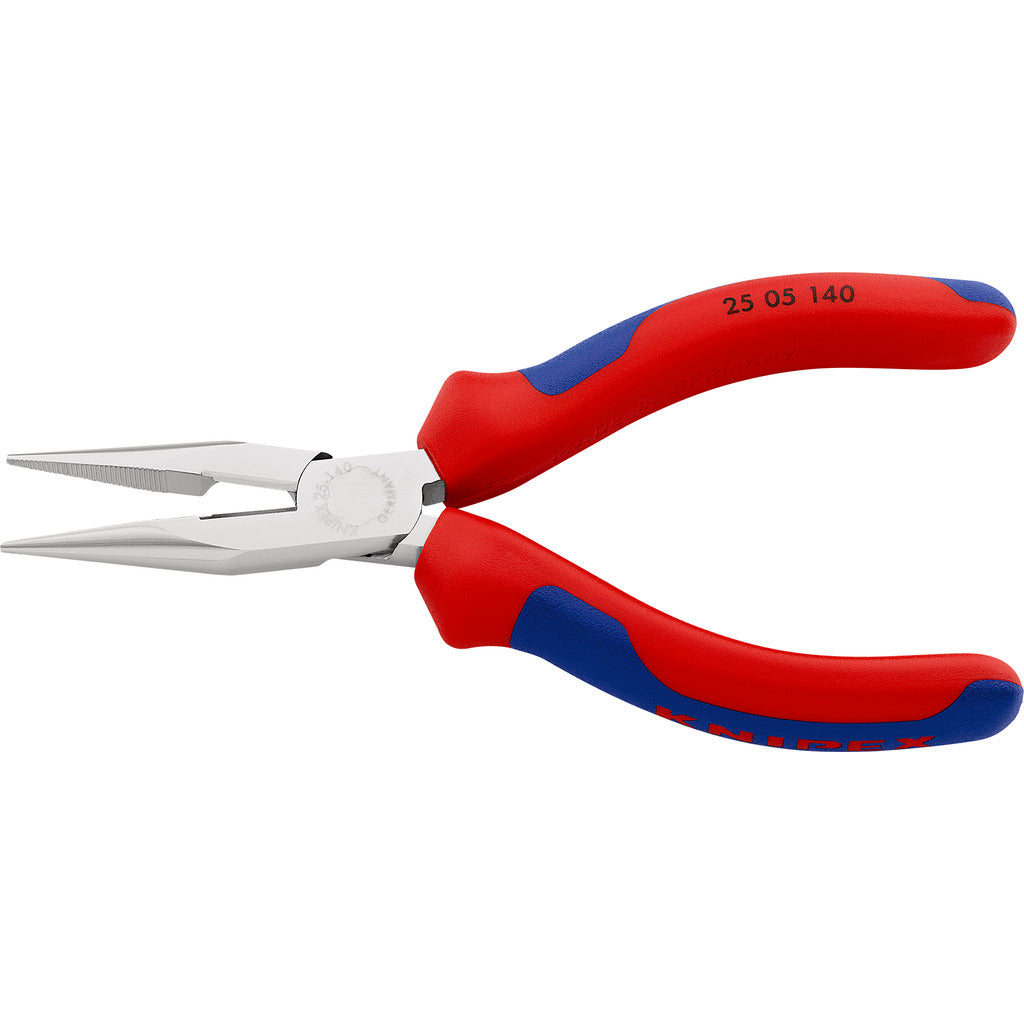 Knipex Flachrundzange mit Schneide / Radiozange