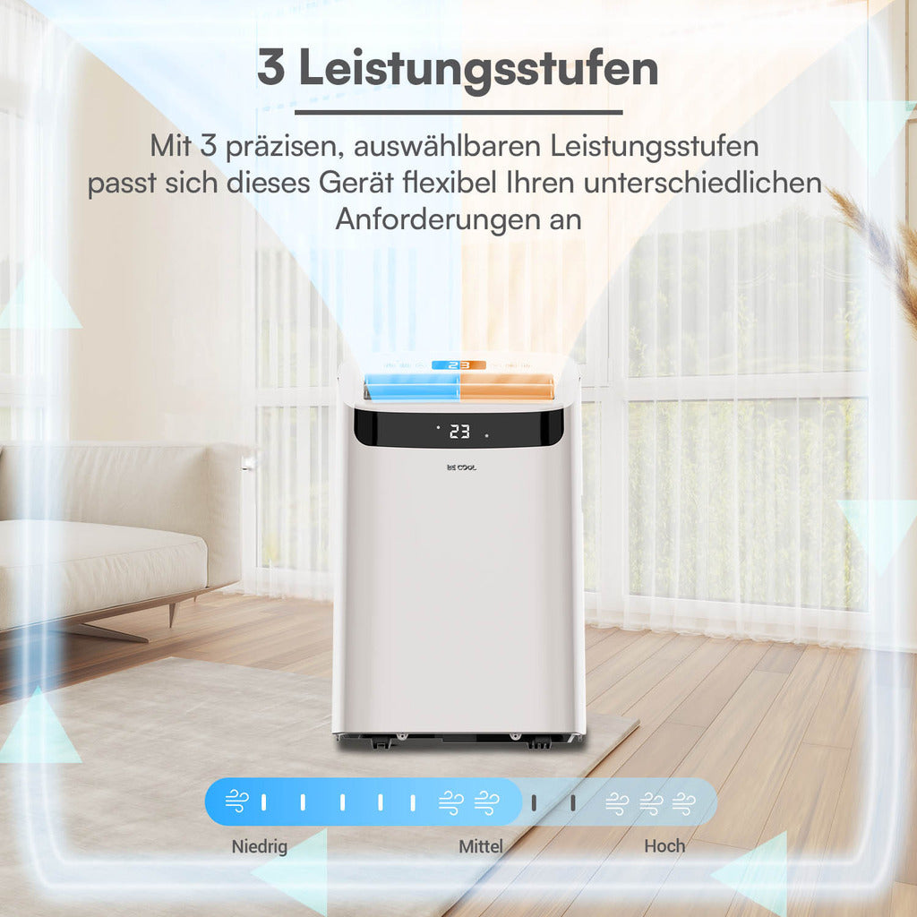 BE COOL Klimagerät 14.000 BTU mit Heizfunktion und WIFI
