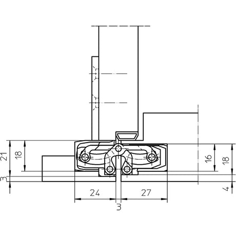 Befestigungsplatte TECTUS TE 240 3D FZ