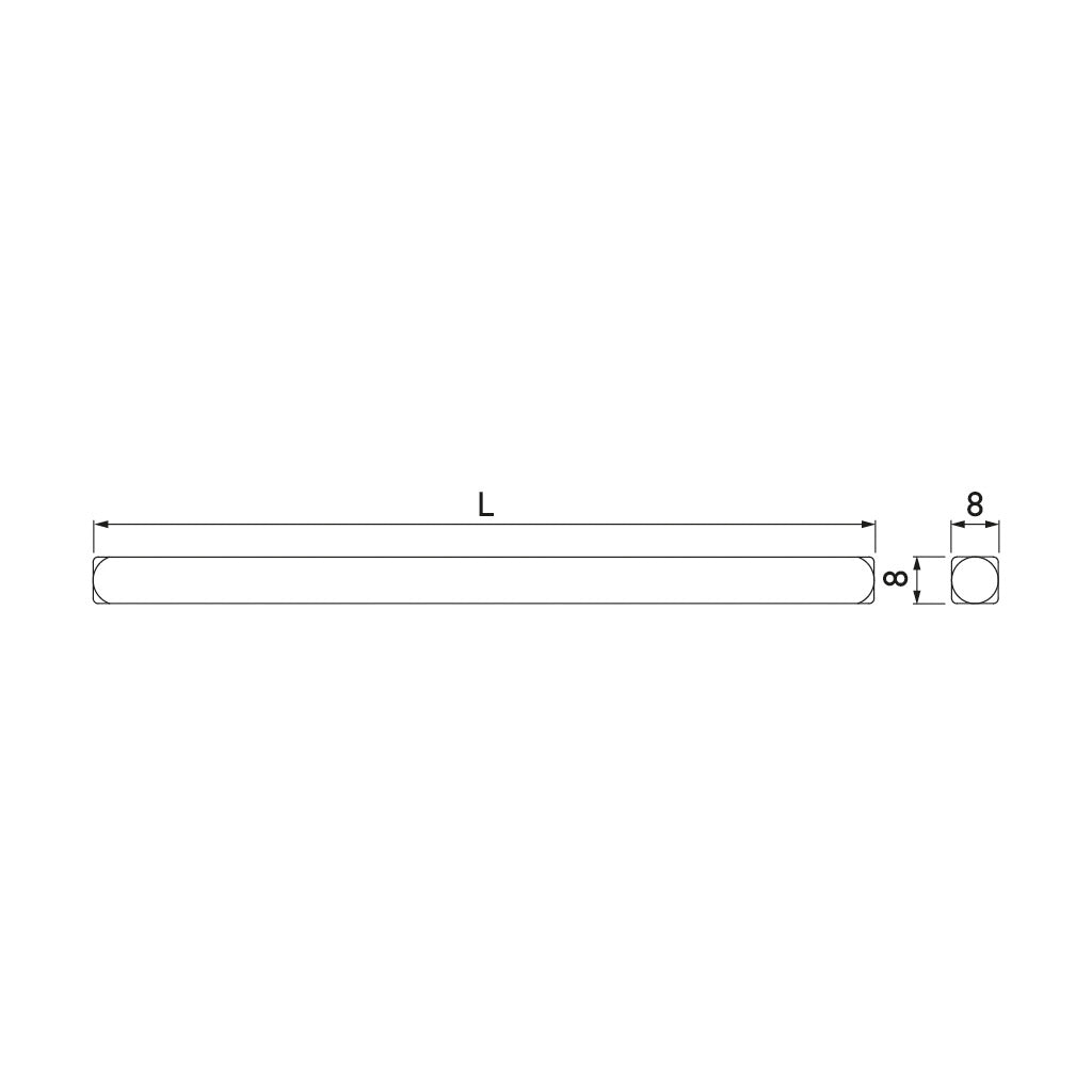 Drücker-Vierkant-Vollstift