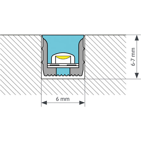 FLEXLINE 66 mit DUO2POL LED-Band 8W