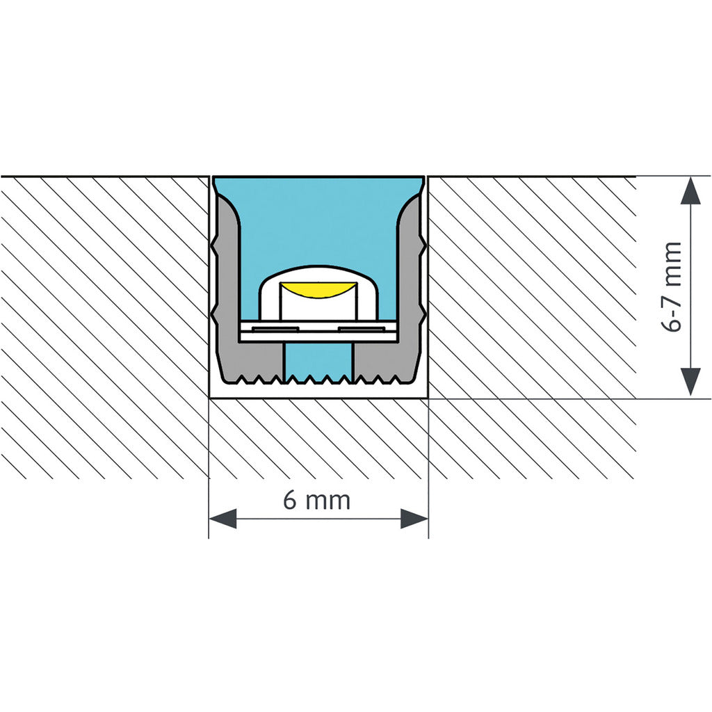 FLEXLINE 66 mit MONO LED-Band 8W