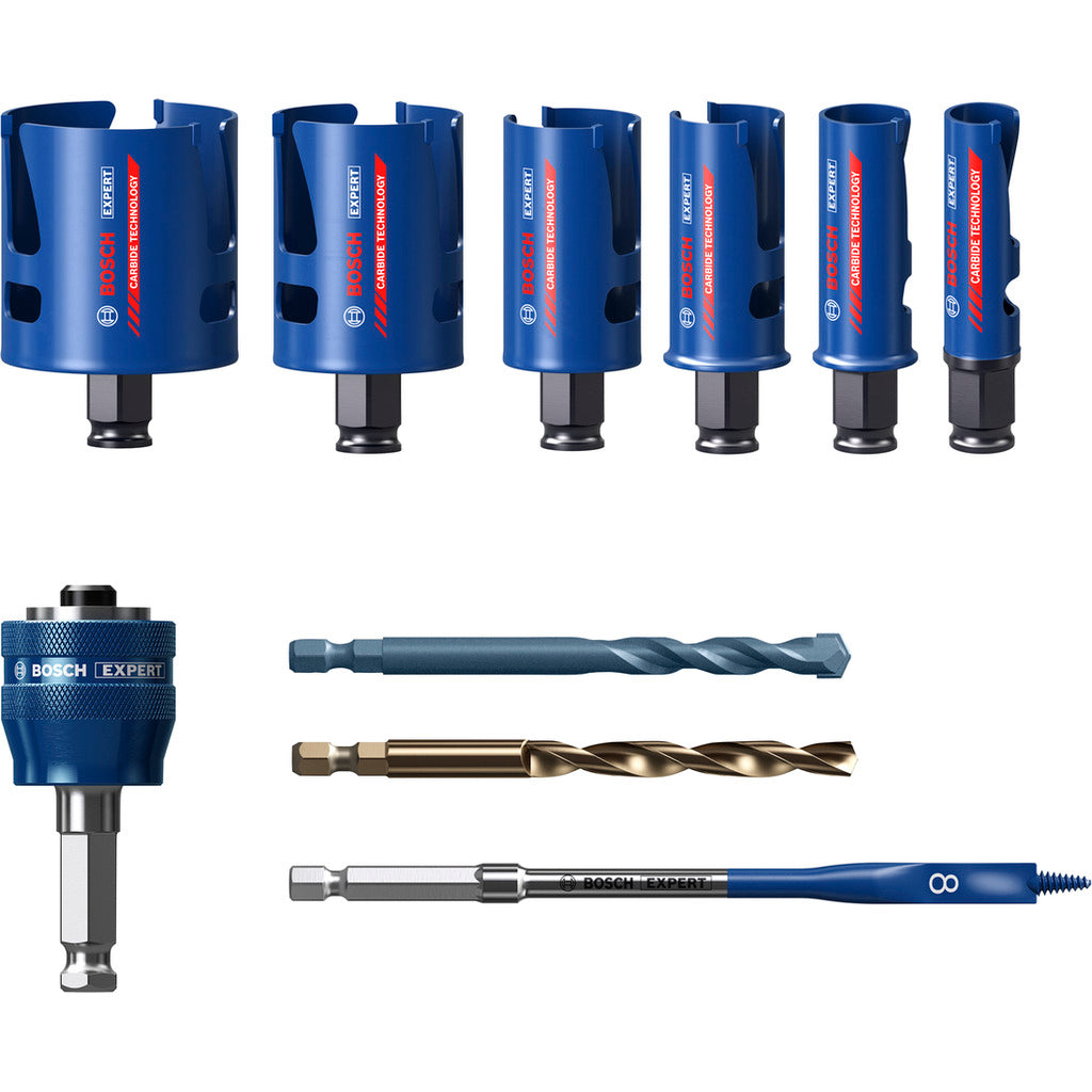 Set di seghe a tazza ConstructMat Electrician 9 pezzi EXPERT