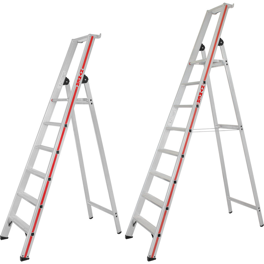 Scala a pioli con piattaforma 8026