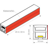 FLEXLINE 1010 mit DUOPOL LED-Band 12W