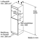 Einbau-Kühlschrank ohne Gefrierfach KI21R2FE1