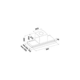 Cappa integrata VIRGOLA TOUCH 60