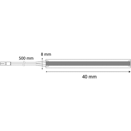 DUO TITAN WHITE LED-Band 8 mm