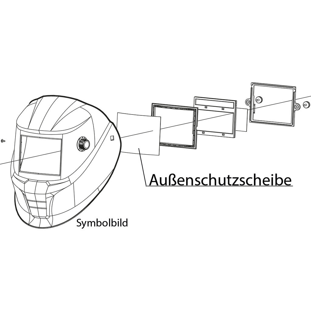 ESAB Außenschutzscheiben für Schweißerschutzhelme