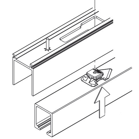 Disassembly set for top track HAWA Junior 80/B-Pocket