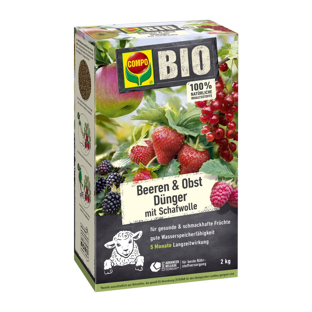Compo Concime per bacche e frutta con lana di pecora