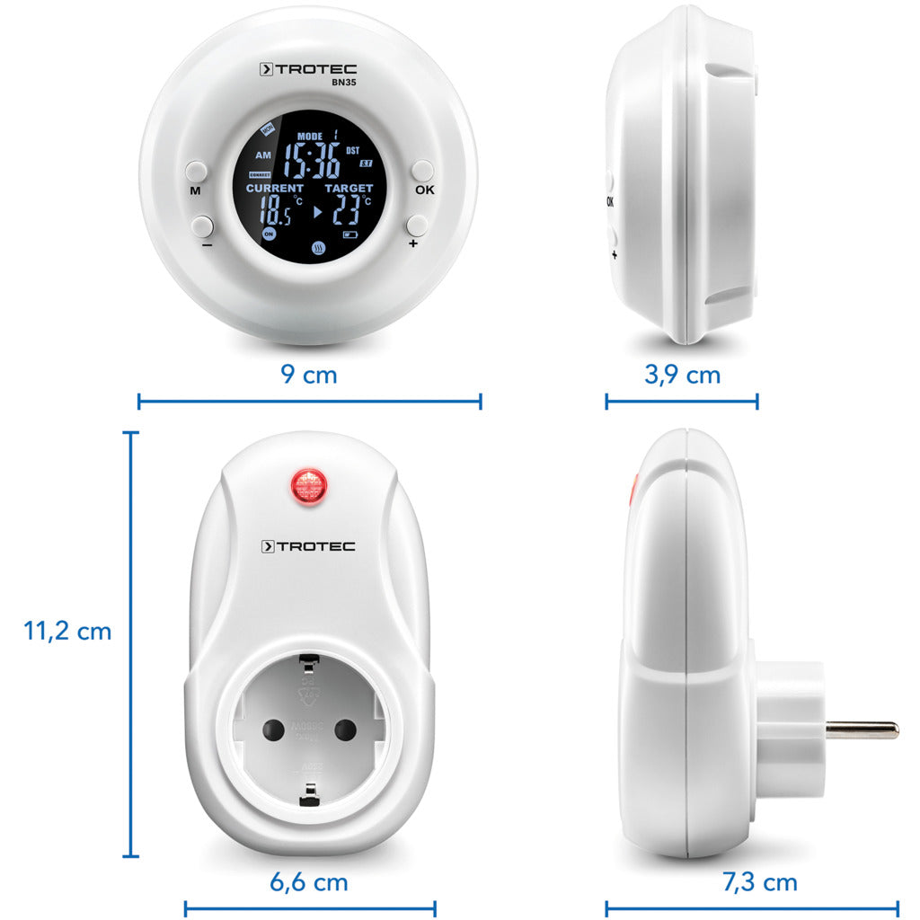 Funk-Thermostat mit Zeitschaltuhr BN35