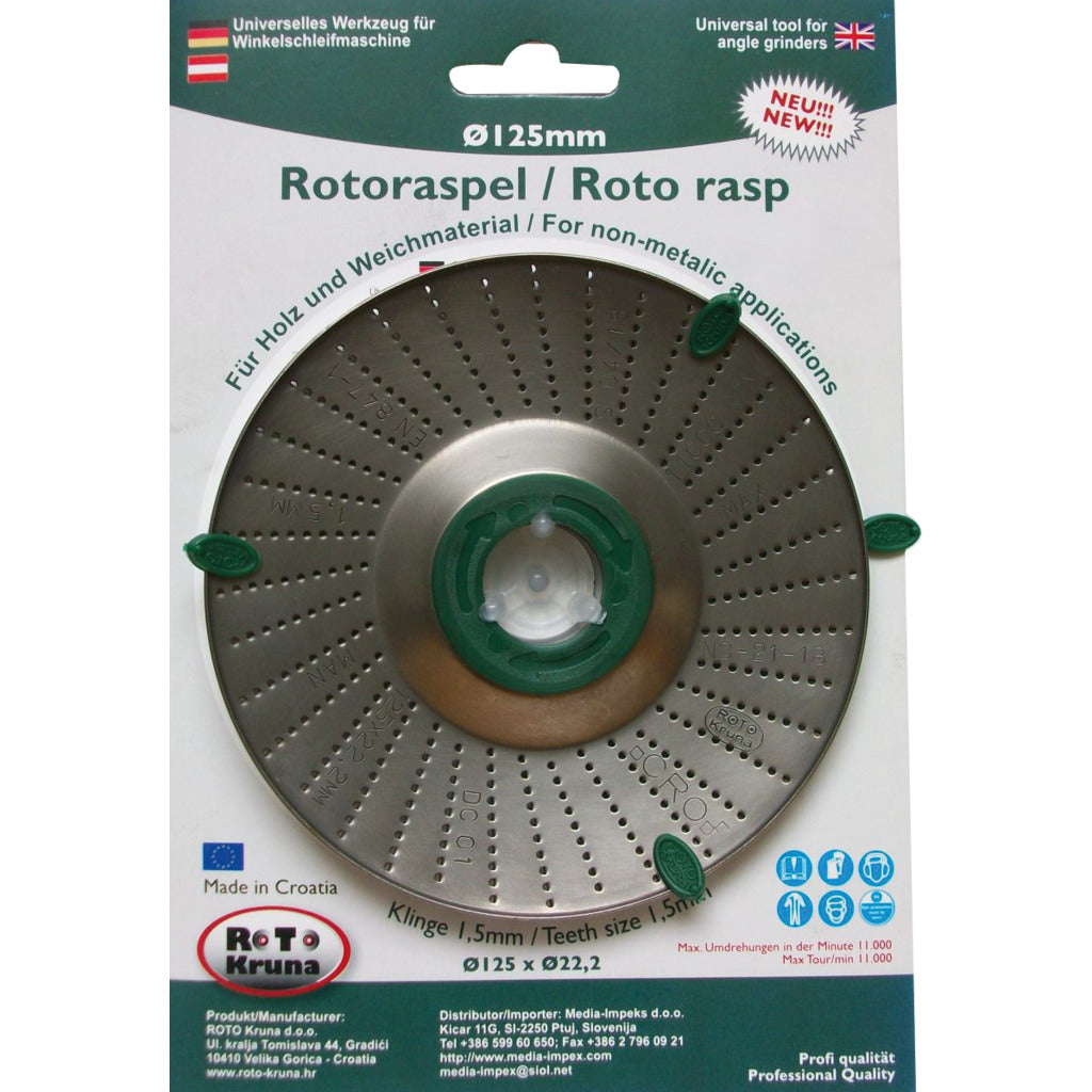 Raspa rotore / tagliente fine 1,5