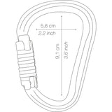 Aluminium-Karabiner HMS WILLIAM SCREW-LOOK