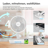 BE COOL Klappventilator mit Akku und Teleskoprohr