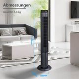 BE COOL Turmventilator mit Fernbedienung