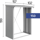 biohort WoodStock® 150 / Kaminholzregal und Geräteschrank