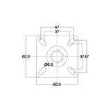 swivel castor
