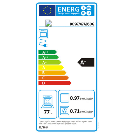 Forno multisistema da incasso G600 BOS6747A05DG