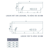 Normtreppenrost R11 mit DIN-Lochung feuerverzinkt MT 33/11 mm