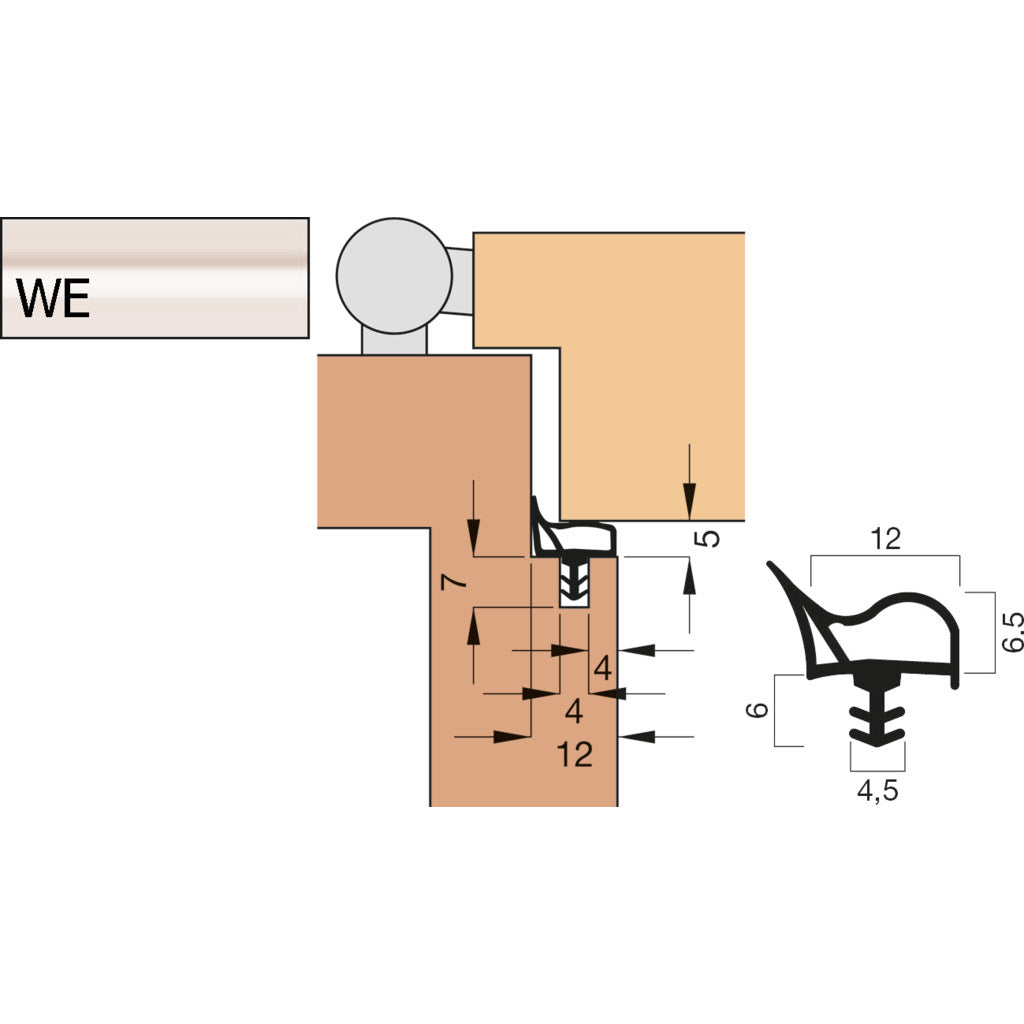 Türdichtung V 1019 Kurzbund