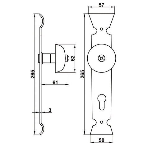 Knopflangschild Modell Tirol