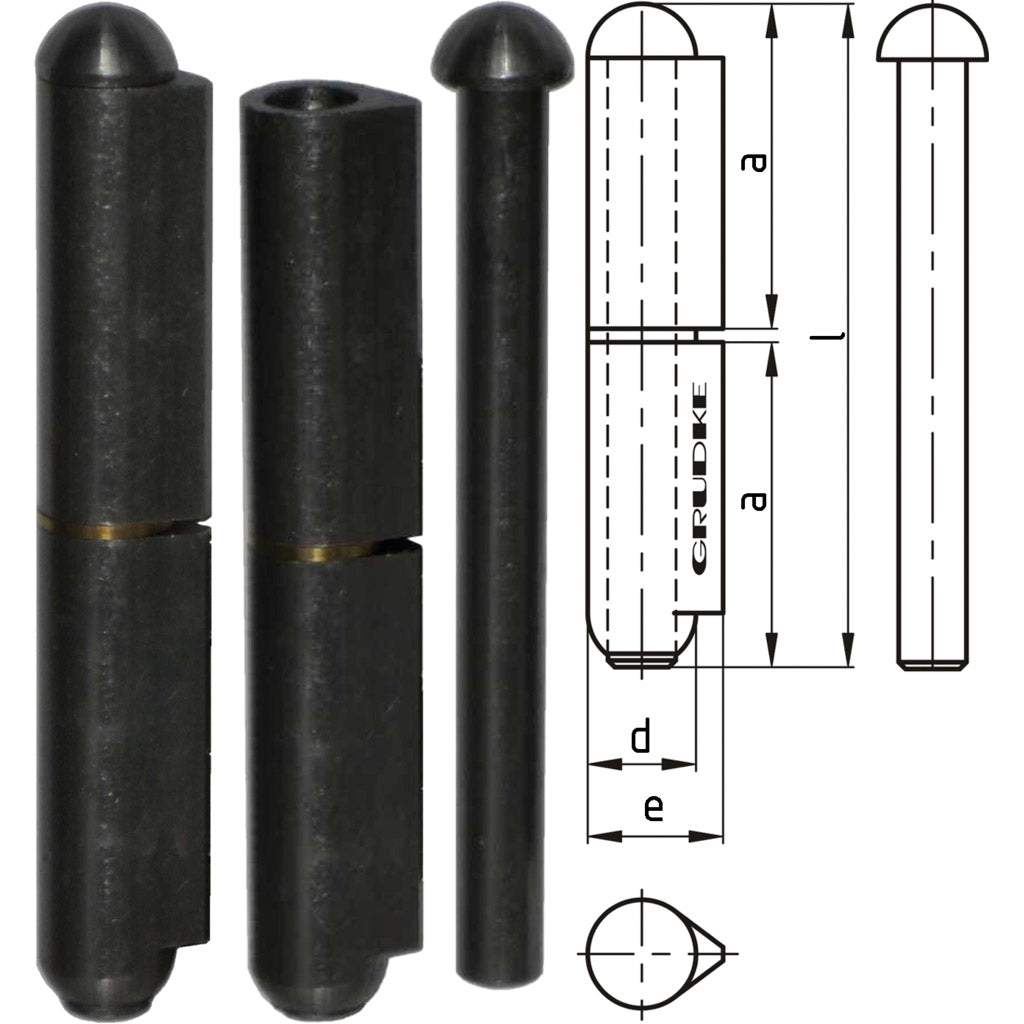 Tropfenbandrolle Stahl blank