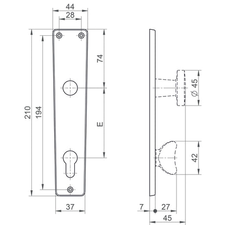 Knopflangschild Modell 2000