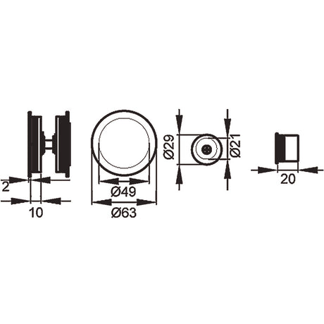 Schiebetürrosetten - Set EPD 0S 71