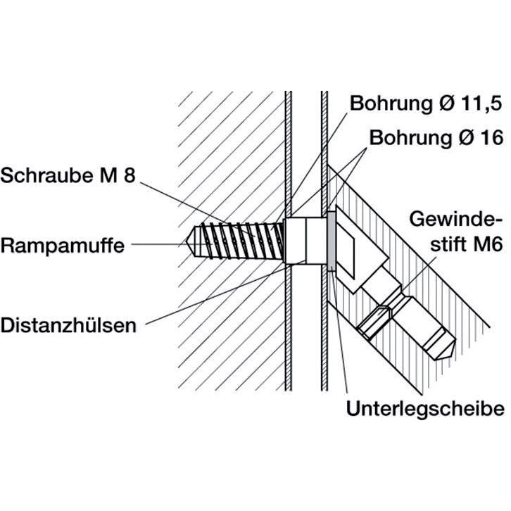 Montageset Holz-Alu