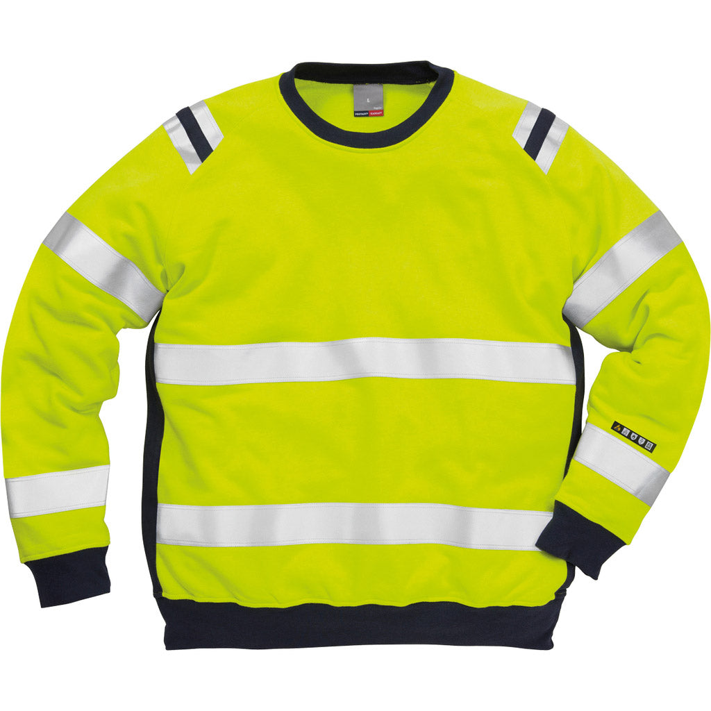 Flamestat High Vis Sweatshirt Kl. 3 7076 SFLH