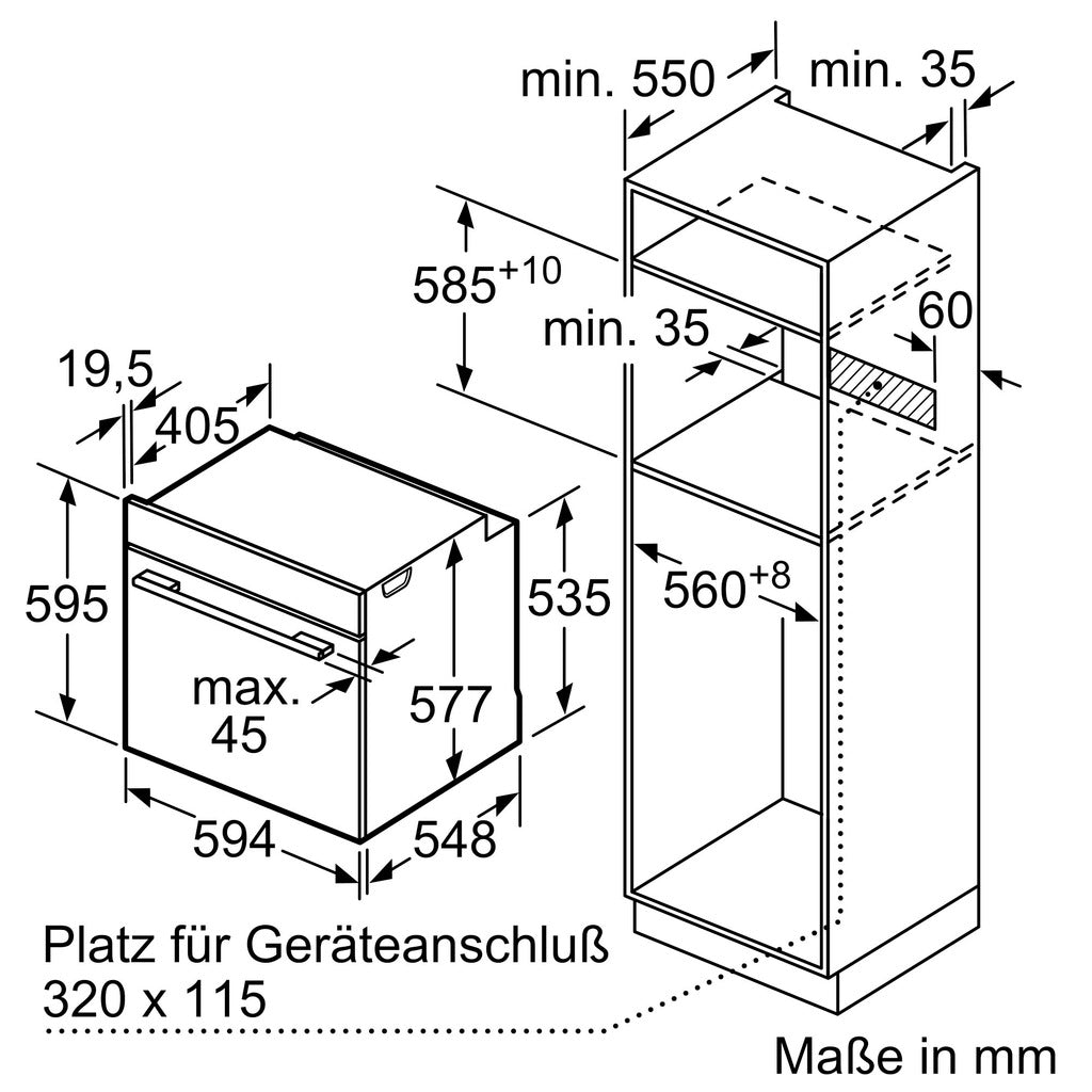 Einbau-Backofen HBG7341B1