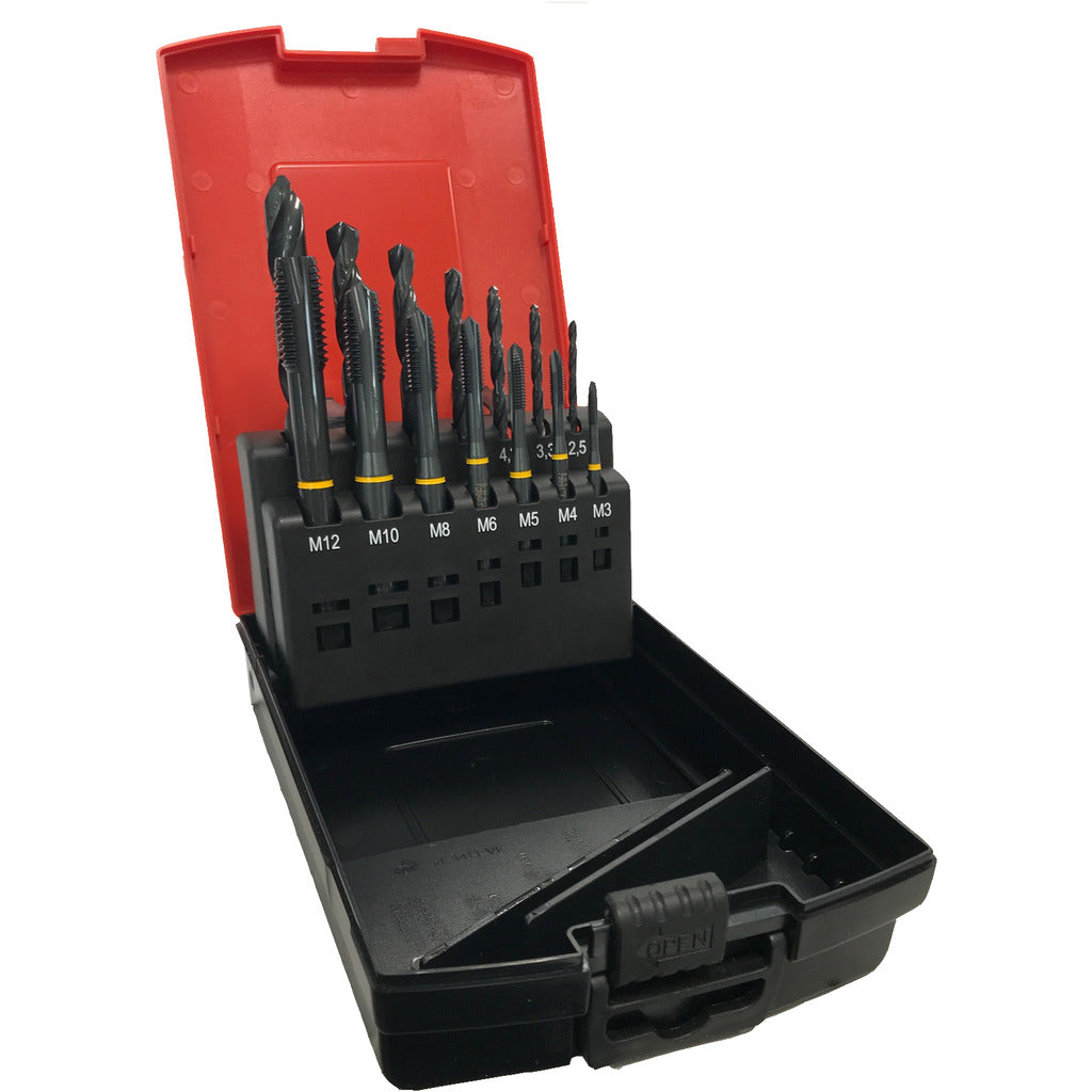 Machine tap set HSS-E + core drill