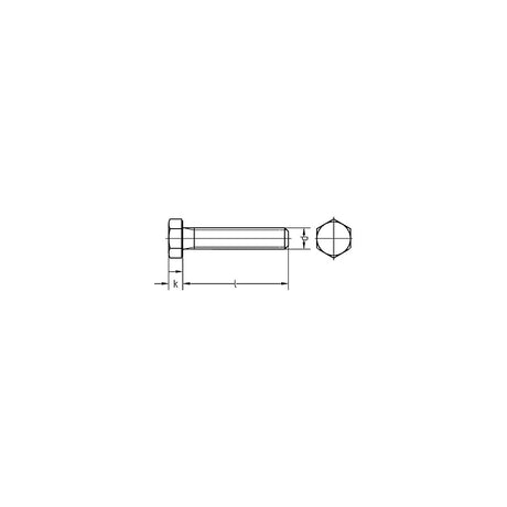 ISO4017/DIN933 Sechskantschrauben ohne Schaft NIRO-A4 50 / 70