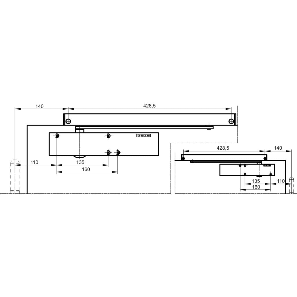 T-Stop Gleitschiene TS 3000/TS 5000 V