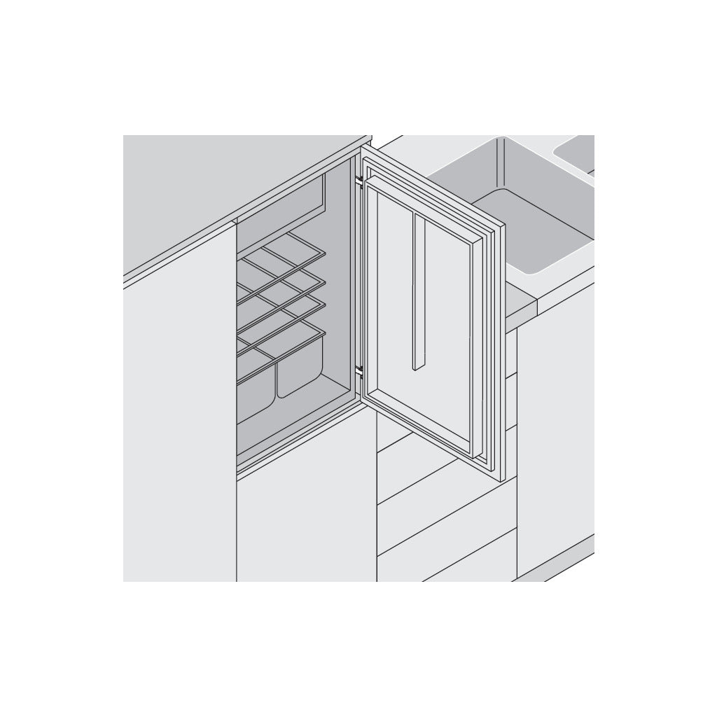 MODUL Scharnier 95°, Kühlschrank-Schlepptürscharnier