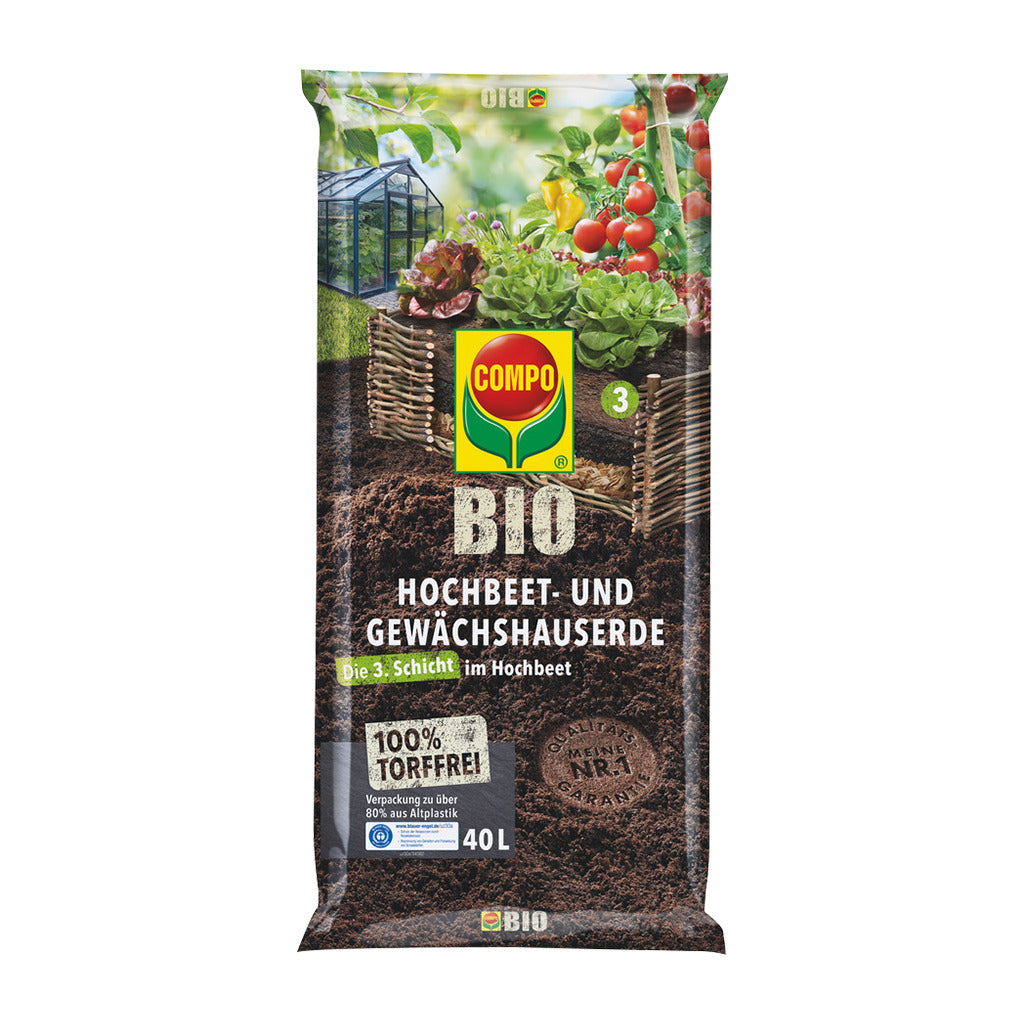 BIO Hochbeet- und Gewächshauserde torffrei