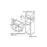 Einbau-Backofen mit Mikrowelle HM736G1B1