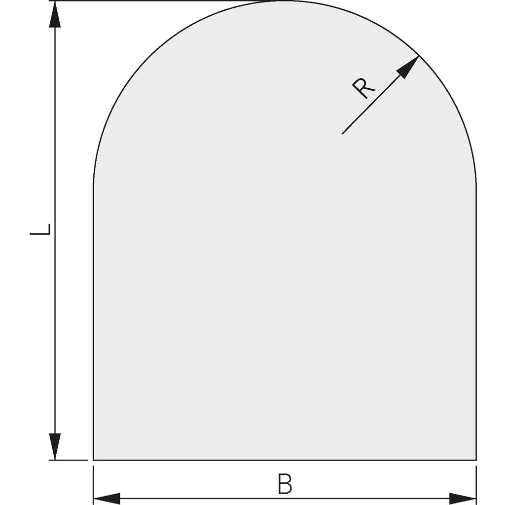 Glasbodenplatte quadratisch